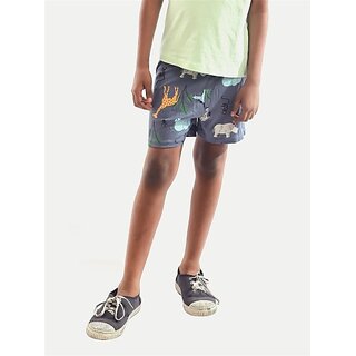                       Rad Prix Short For Boys Casual Printed Pure Cotton (Multicolor, Pack Of 1)                                              