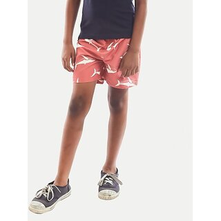                       Rad Prix Short For Boys Casual Solid Pure Cotton (Red, Pack Of 1)                                              