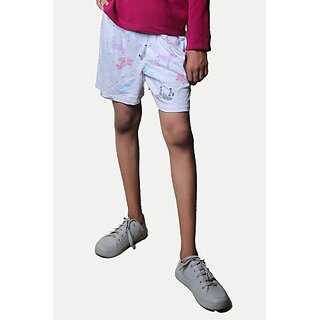                       Rad Prix Short For Boys Casual Printed Pure Cotton (Blue, Pack Of 1)                                              