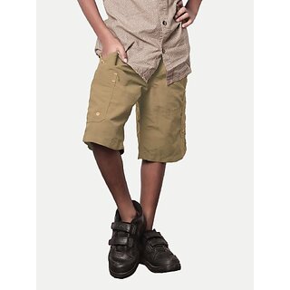                       Rad Prix Short For Boys Casual Solid Pure Cotton (Beige, Pack Of 1)                                              