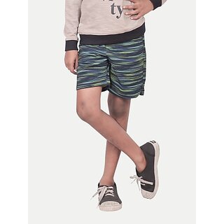                       Rad Prix Short For Boys Casual Printed Pure Cotton (Dark Blue, Pack Of 1)                                              