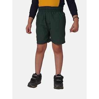                       Rad Prix Short For Boys Casual Solid Pure Cotton (Green, Pack Of 1)                                              