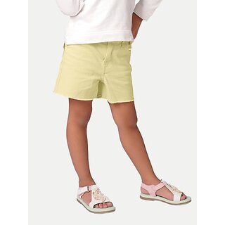                       Rad Prix Short For Girls Casual Solid Pure Cotton (Beige, Pack Of 1)                                              