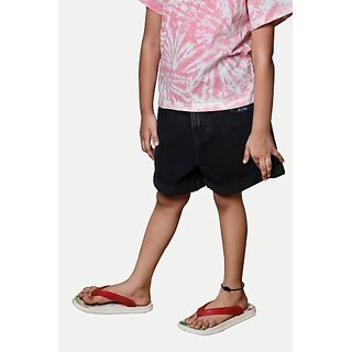                      Rad Prix Short For Girls Casual Solid Pure Cotton (Black, Pack Of 1)                                              