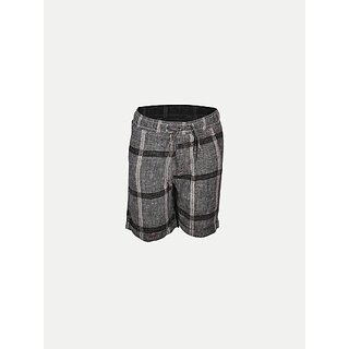                       Rad Prix Short For Boys Casual Checkered Pure Cotton (Blue, Pack Of 1)                                              