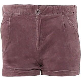                       Rad Prix Short For Girls Casual Solid Cotton Blend (Purple, Pack Of 1)                                              