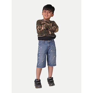                       Rad Prix Short For Boys Casual Solid Pure Cotton (Blue, Pack Of 1)                                              