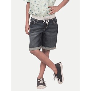                       Rad Prix Short For Boys Casual Printed Pure Cotton (Black, Pack Of 1)                                              