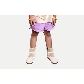                       Rad Prix Short For Girls Casual Solid Pure Cotton (Purple, Pack Of 1)                                              