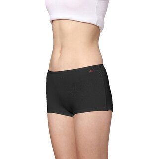 AshleyandAlvis Micro Modal, Anti Bacterial, Skinny Soft, Premium Boyshorts Women Boy Short Black, White, Red Panty  (Pack Of 3)