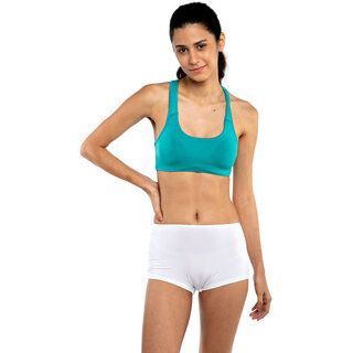 AshleyandAlvis Women Boy Short White Panty