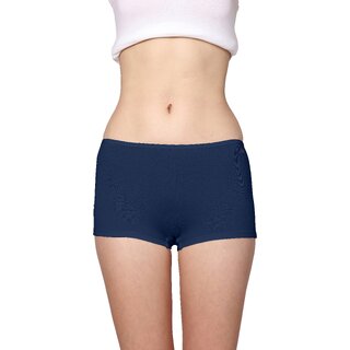 AshleyandAlvis Micro Modal, Anti Bacterial, Skinny Soft, Premium Boyshorts Women Boy Short Dark Blue Panty