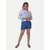 Rad Prix Short For Girls Casual Solid Pure Cotton (Blue, Pack Of 1)