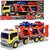 Action Realistic Long-Haul Toy Vehicle Transport Playset with Lights and Sound
