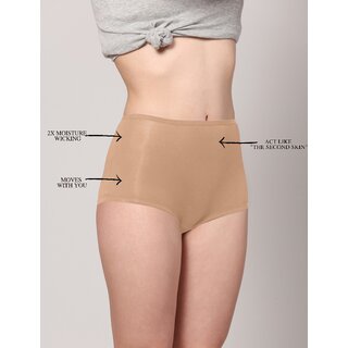 AshleyandAlvis Micro Modal, Anti Bacterial, Skinny Soft, Premium Boysleg Women Boy Short Black, Beige Panty  (Pack Of 2)