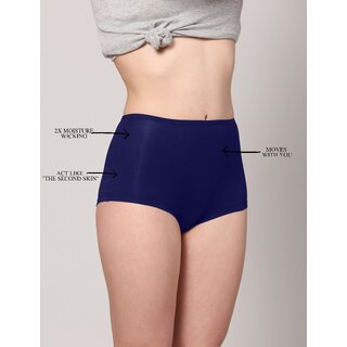 AshleyandAlvis Micro Modal, Anti Bacterial, Skinny Soft, Premium Boysleg Women Boy Short Dark Blue Panty