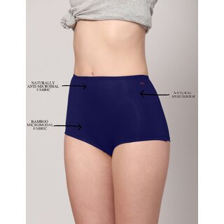 AshleyandAlvis Micro Modal, Anti Bacterial, Skinny Soft, Premium Boysleg Women Boy Short Dark Blue Panty