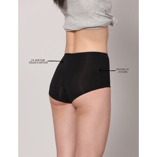 AshleyandAlvis Micro Modal, Anti Bacterial, Skinny Soft, Premium Boysleg Women Boy Short Black, Dark Blue, Red Panty  (Pack Of 3)