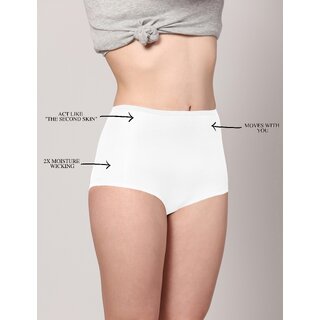 AshleyandAlvis Micro Modal, Anti Bacterial, Skinny Soft, Premium Boysleg Women Boy Short Black, White Panty  (Pack Of 2)