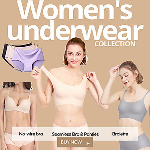 Buy Best 4 Bra/Panties Model Collection / Wireless / Seamless / Mesh Online  @ ₹116 from ShopClues