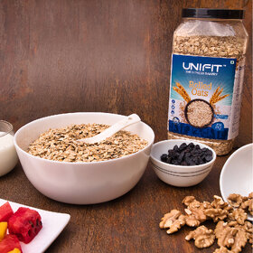 UNIFIT's Rolled Oats Healthy Breakfast Rich Source of Protein  High Fiber 1Kg