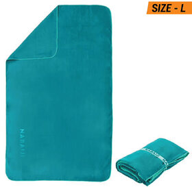 Swimming Microfiber Towel Size L 80 x 130 cm Green Surface area 1.04 m2