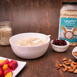 UNIFIT's Instant Oats Healthy Breakfast High Fiber Oat  Rich Source of Protein 1Kg