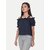 Radprix Girls Casual Pure Cotton Crop Top (Blue, Pack Of 1)