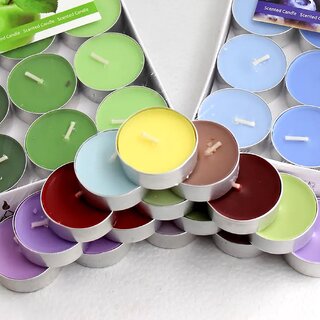                       Decorative Color Candle Light Candle Perfect for Gifts, Home,Decorative Candles (50 PC Set)                                              