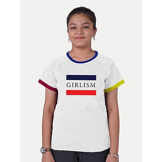                       Radprix Boys Printed Polycotton T Shirt (White, Pack Of 1)                                              
