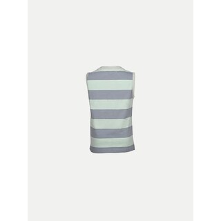                       Radprix Boys Striped Pure Cotton T Shirt (Grey, Pack Of 1)                                              