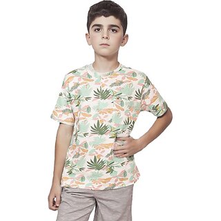                       Radprix Boys Printed Pure Cotton T Shirt (Multicolor, Pack Of 1)                                              