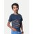 Radprix Boys Printed Pure Cotton T Shirt (Dark Blue, Pack Of 1)