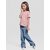 Radprix Girls Solid Pure Cotton T Shirt (Pink, Pack Of 1)