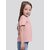 Radprix Girls Solid Pure Cotton T Shirt (Pink, Pack Of 1)