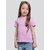 Radprix Girls Solid Pure Cotton T Shirt (Purple, Pack Of 1)