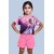 Radprix Girls Printed Polyester T Shirt (Pink, Pack Of 1)