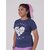 Radprix Girls Graphic Print Pure Cotton T Shirt (Blue, Pack Of 1)