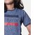 Radprix Girls Typography Pure Cotton T Shirt (Blue, Pack Of 1)