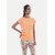 Radprix Girls Solid Pure Cotton T Shirt (Orange, Pack Of 1)