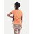 Radprix Girls Solid Pure Cotton T Shirt (Orange, Pack Of 1)