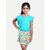 Radprix Girls Solid Pure Cotton T Shirt (Light Blue, Pack Of 1)