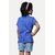 Radprix Girls Printed Pure Cotton T Shirt (Blue, Pack Of 1)