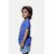 Radprix Girls Printed Pure Cotton T Shirt (Blue, Pack Of 1)