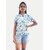 Radprix Girls Tie & Dye Pure Cotton T Shirt (Multicolor, Pack Of 1)
