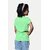 Radprix Girls Printed Pure Cotton T Shirt (Green, Pack Of 1)