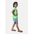 Radprix Girls Printed Pure Cotton T Shirt (Green, Pack Of 1)