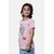 Radprix Girls Typography, Printed Pure Cotton T Shirt (Pink, Pack Of 1)