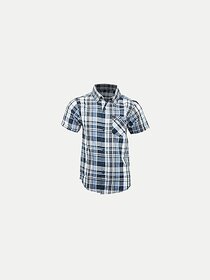 Radprix Boys Checkered Casual Blue Shirt