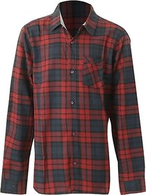 Radprix Boys Checkered Casual Black Shirt